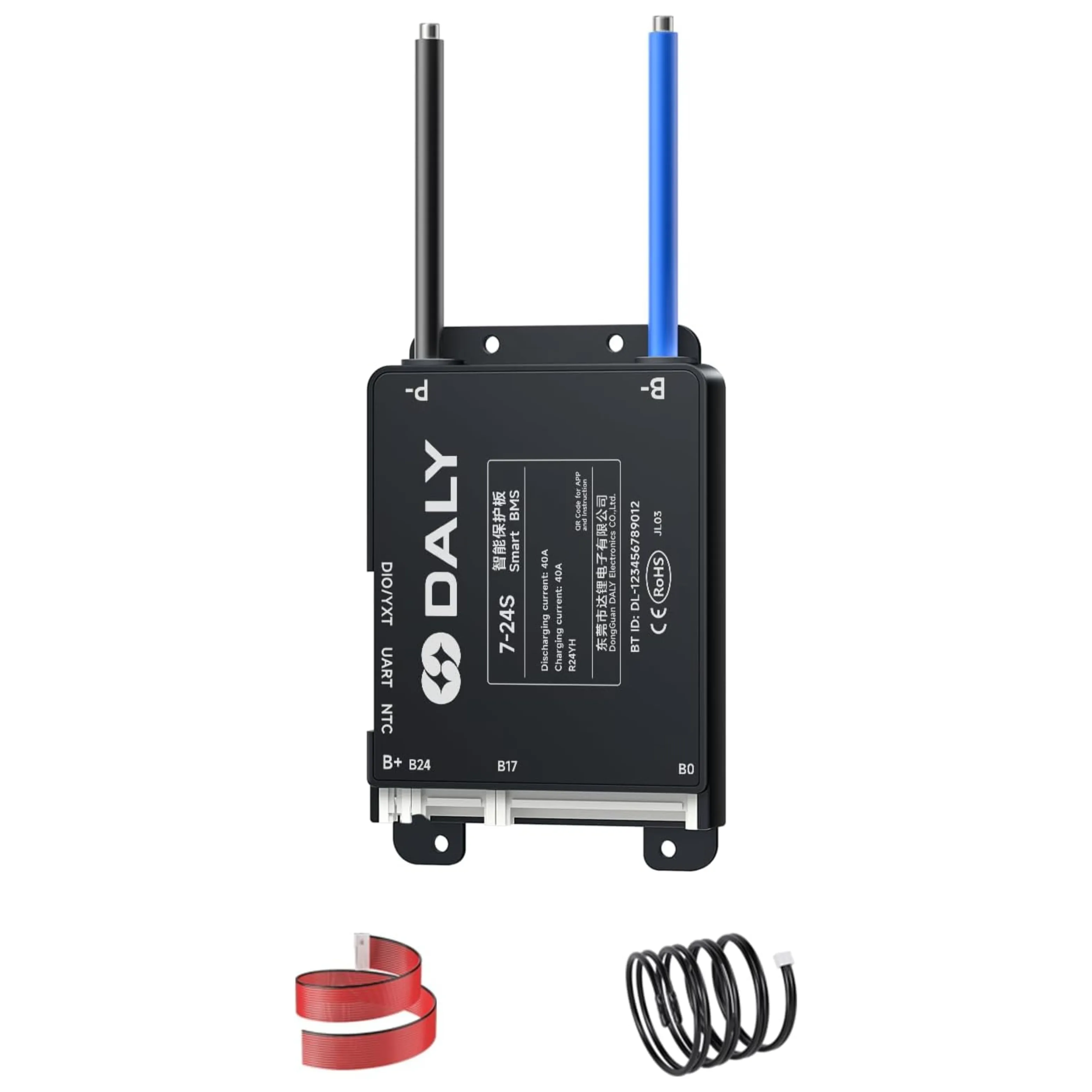 DALY BLACK SMART BMS 7-24S 40A